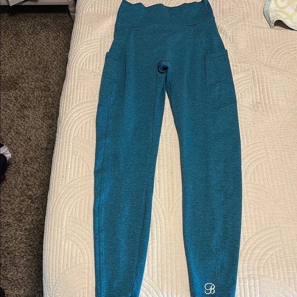 Bombshell Sportswear Teal Leggings - Picture 2 of 5